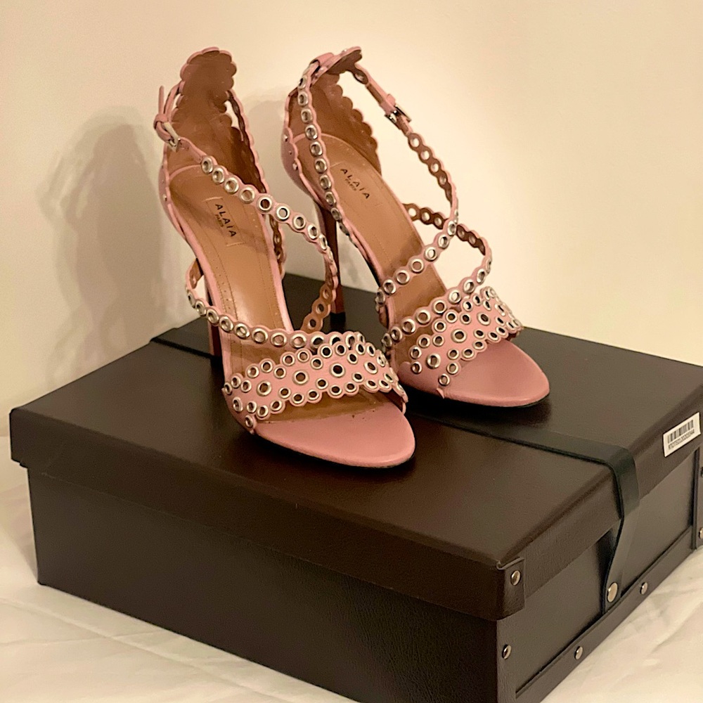 Alaia heels. Never worn brand new. Comes with shoe bags and original box.